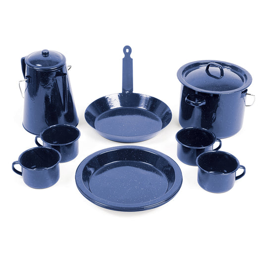 Campfire Enamel Cookware Set-11 Piece [SKU: EN8030] - Seagull