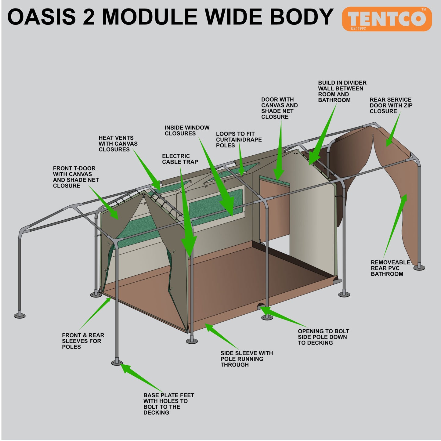 Oasis 2 Module Wide Body - TENTCO TE093