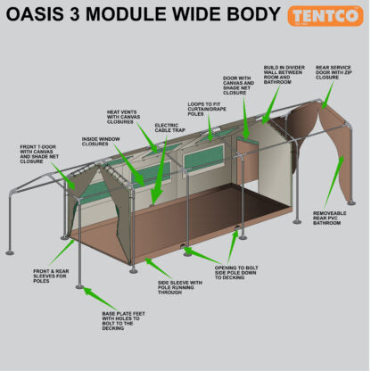 Oasis 3 Module Wide Body - TENTCO TEN095