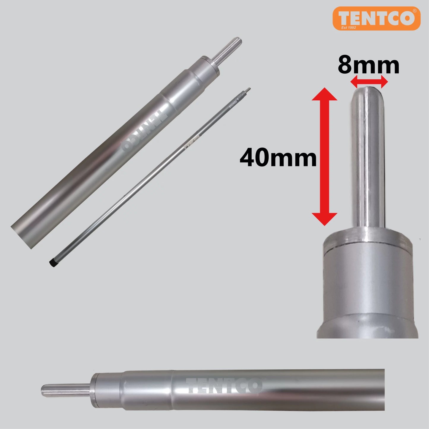 Telescopic Aluminium Pole 2.3m - TENTCO