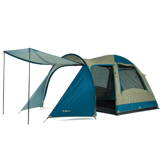 Tasman 4V Plus Tent Oztrail: [DTMTAS4VP-D] - Seagull AWNING POLES EXCLUDED