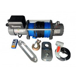 12000 LBS Winch with Synthetic Rope + 2 Remotes (Wire+Wireless)