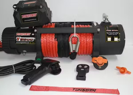 Tungsten Winch 9500lbs + Synthetic cable + Cut off