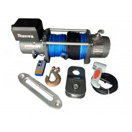 9500 LBS Winch with Synthetic Rope + 2 Remotes (Wire+Wireless)