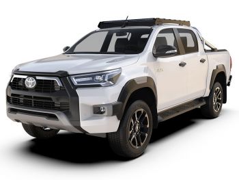 TOYOTA HILUX (2015-CURRENT) SLIMSPORT ROOF RACK KIT LIGHTBAR READY - BY FRONT RUNNER KSTH004T