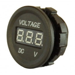 Volt Meter Panel Mount Round - 5- 30 Volt